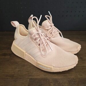 Adidas NMD R1 Halo Blush Sneakers Womens Size 8 Peach Pink GZ4963 Athletic